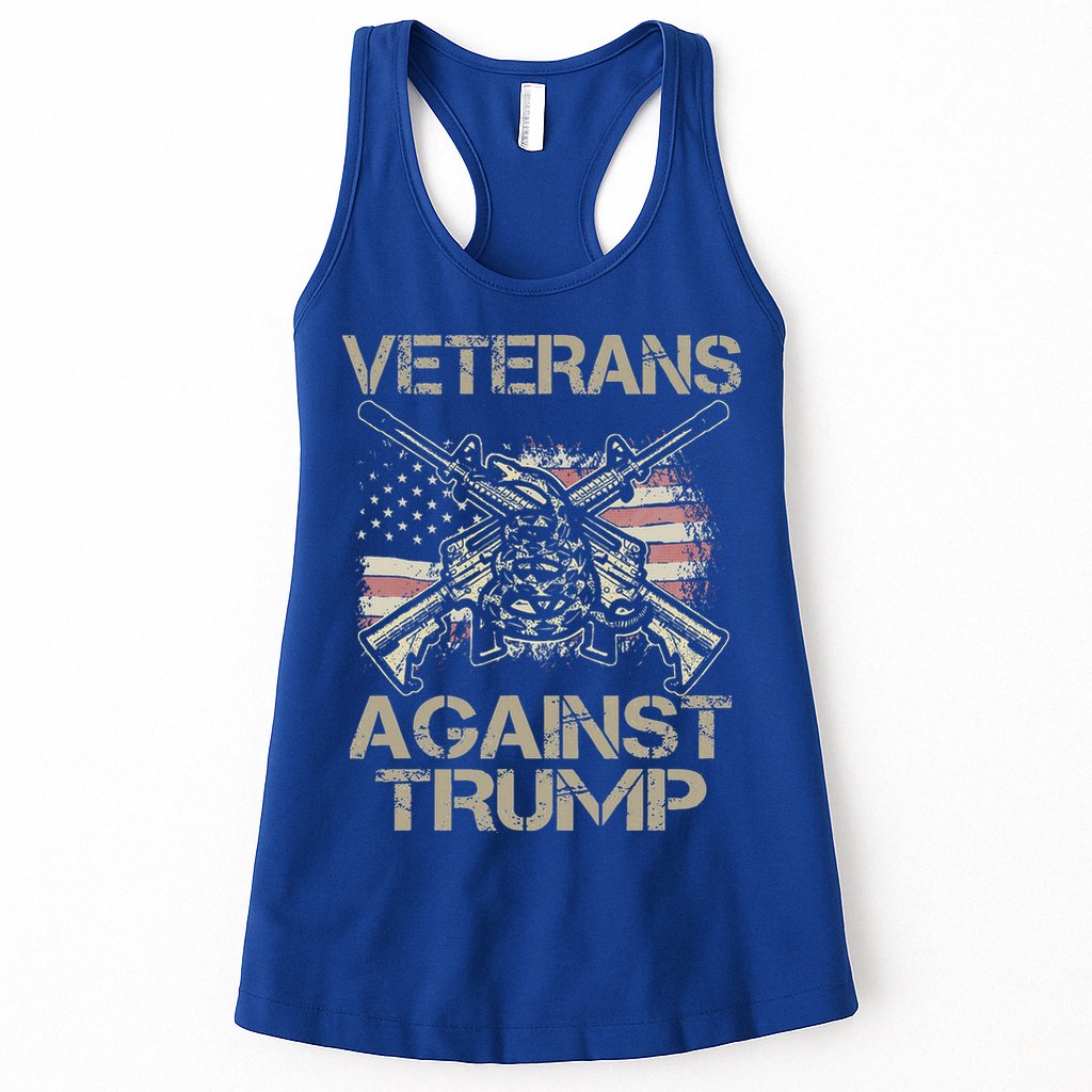 Veterans Against Trump Military Anti Trump Vet Womens Tank Top