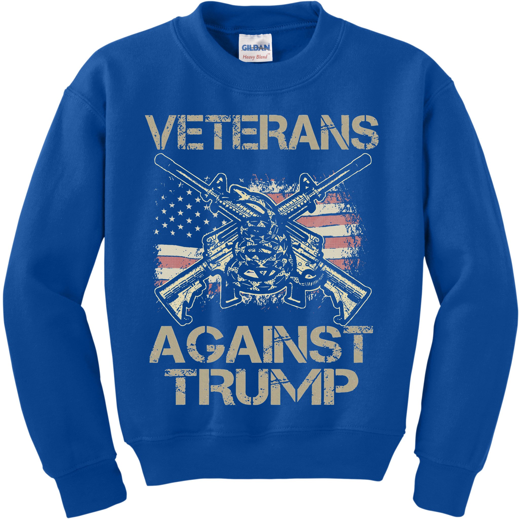Veterans Against Trump Military Anti Trump Vet Kids Sweatshirt