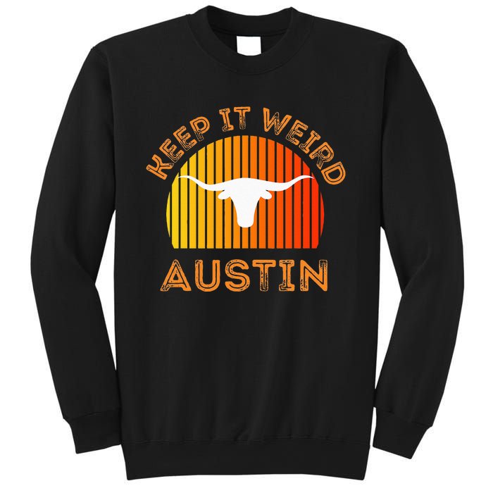 Vintage Austin TX Distressed Keep It Weird Texas Sweatshirt