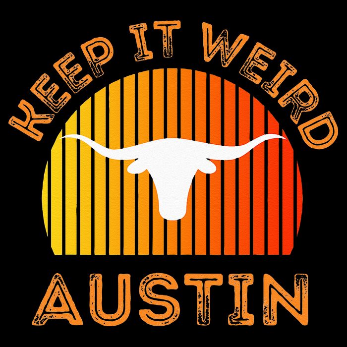 Vintage Austin TX Distressed Keep It Weird Texas Baby Bodysuit