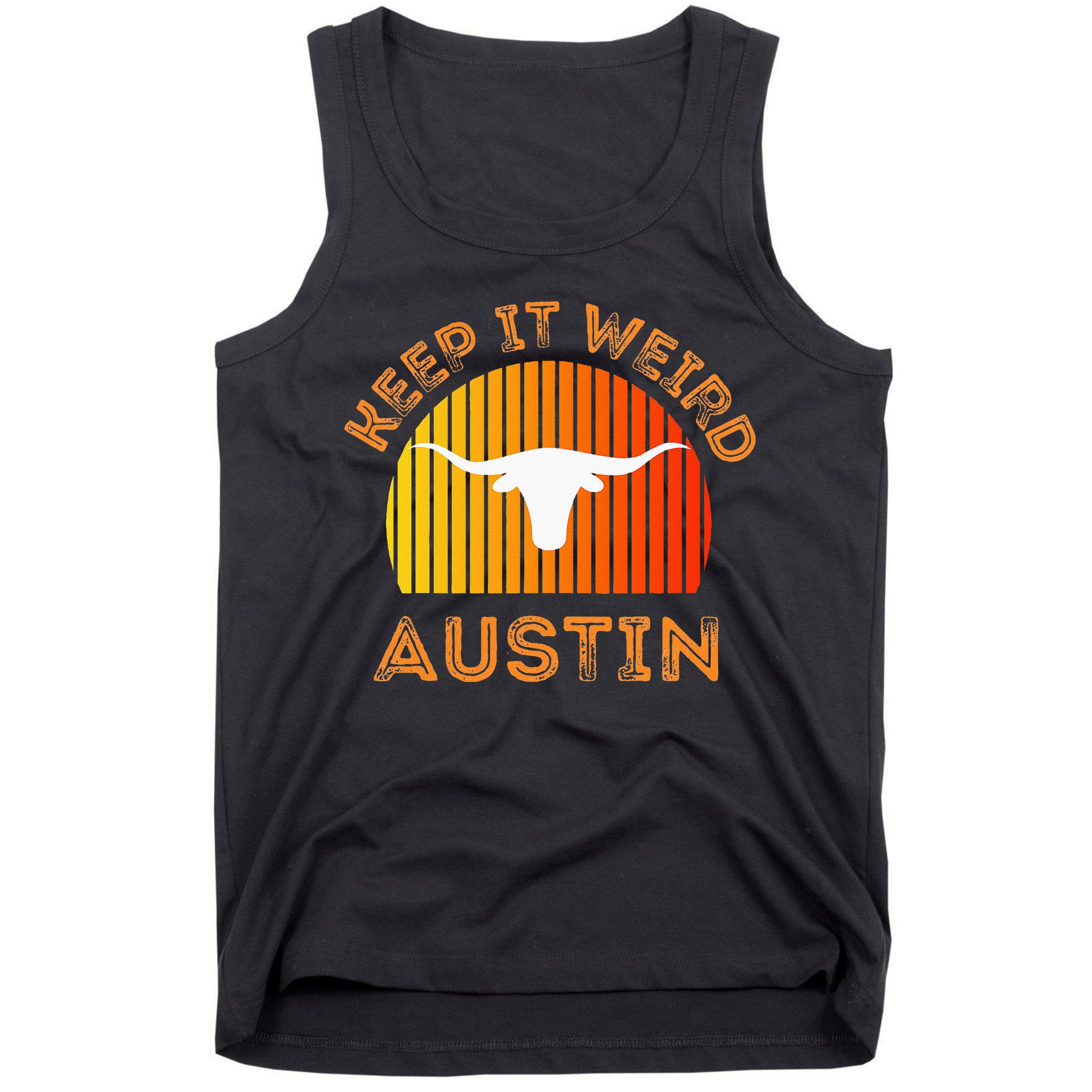 Vintage Austin TX Distressed Keep It Weird Texas Tank Top