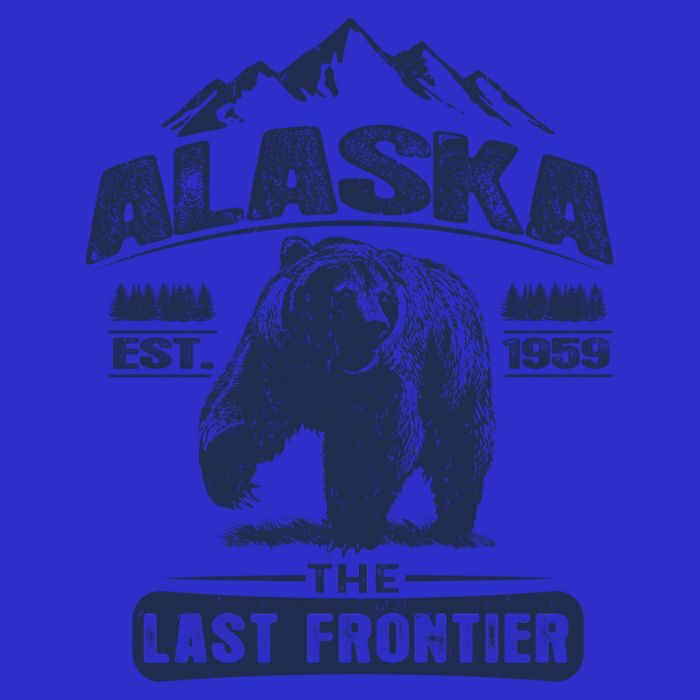 Vintage Alaska The Last Frontier Bear Alaska Gift Baby Bodysuit