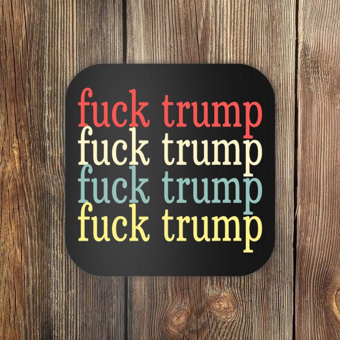 Vintage Anti Trump Political Election Gift Tops Coaster