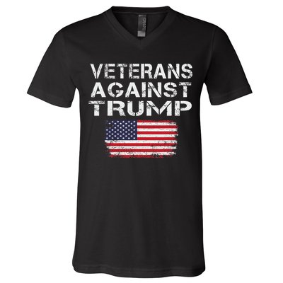 Veterans Against Trump Military Vets Oppose Trump V-Neck T-Shirt