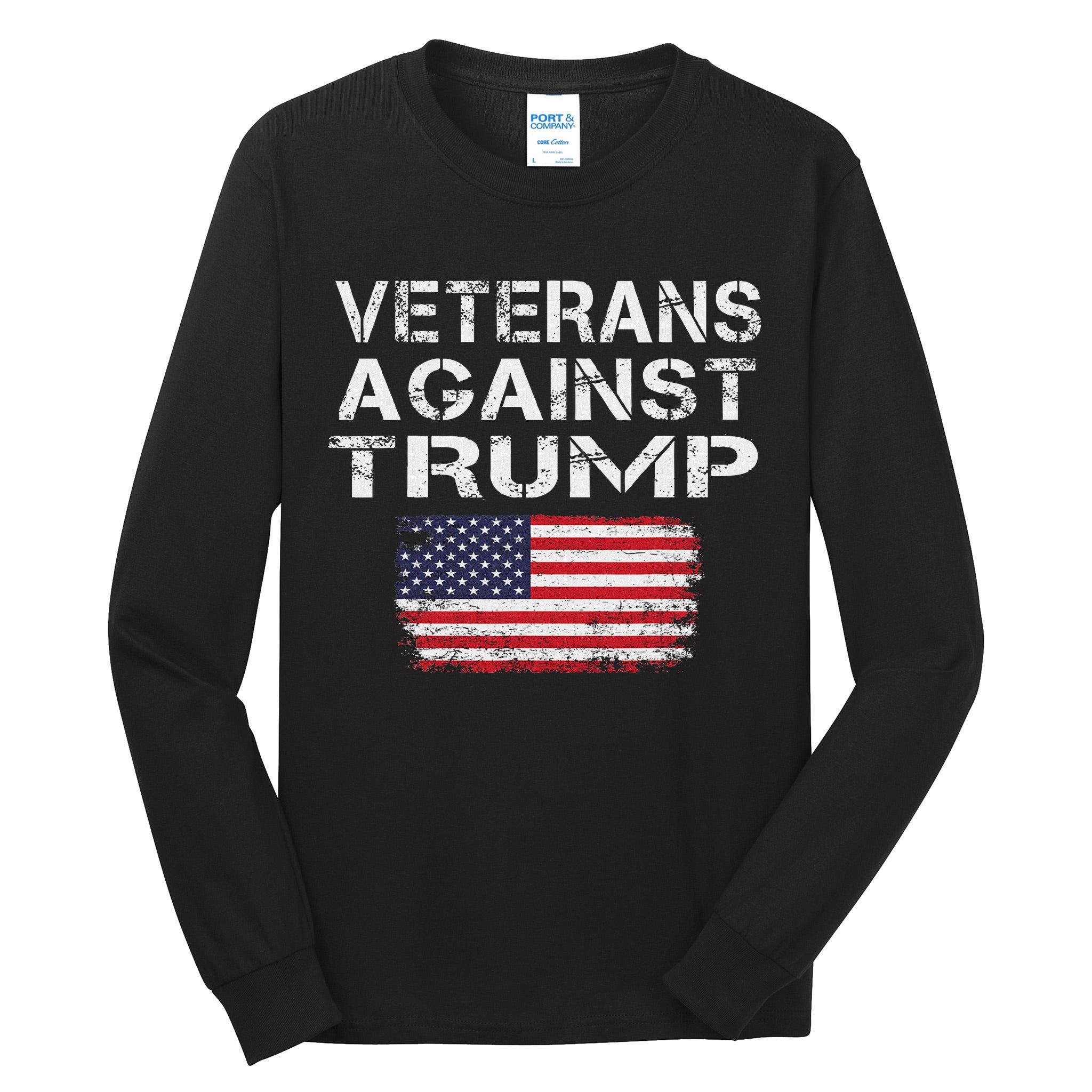Veterans Against Trump Military Vets Oppose Trump Tall Long Sleeve T-Shirt