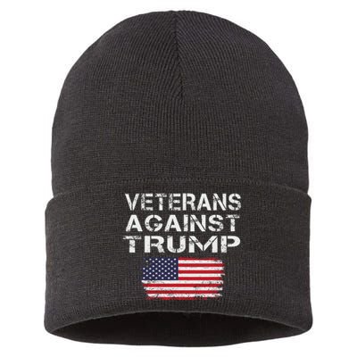 Veterans Against Trump Military Vets Oppose Trump Sustainable Knit Beanie