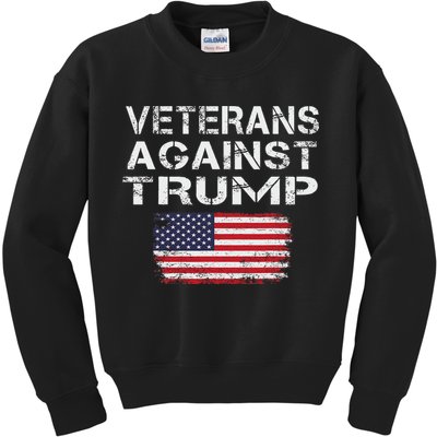 Veterans Against Trump Military Vets Oppose Trump Kids Sweatshirt