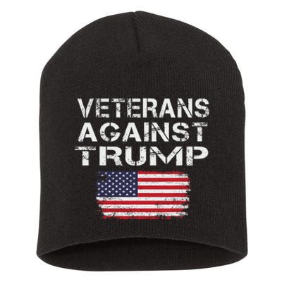 Veterans Against Trump Military Vets Oppose Trump Short Acrylic Beanie