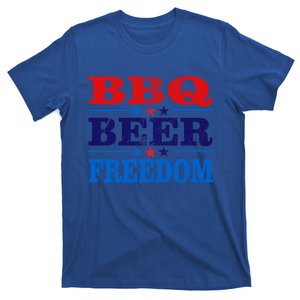 Viral And Trending Distressed Style Bbq Beer Freedom Cute Gift T-Shirt