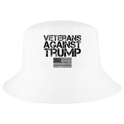 Veterans Against Trump Vintage Patriotic Flag Protest Cool Comfort Performance Bucket Hat