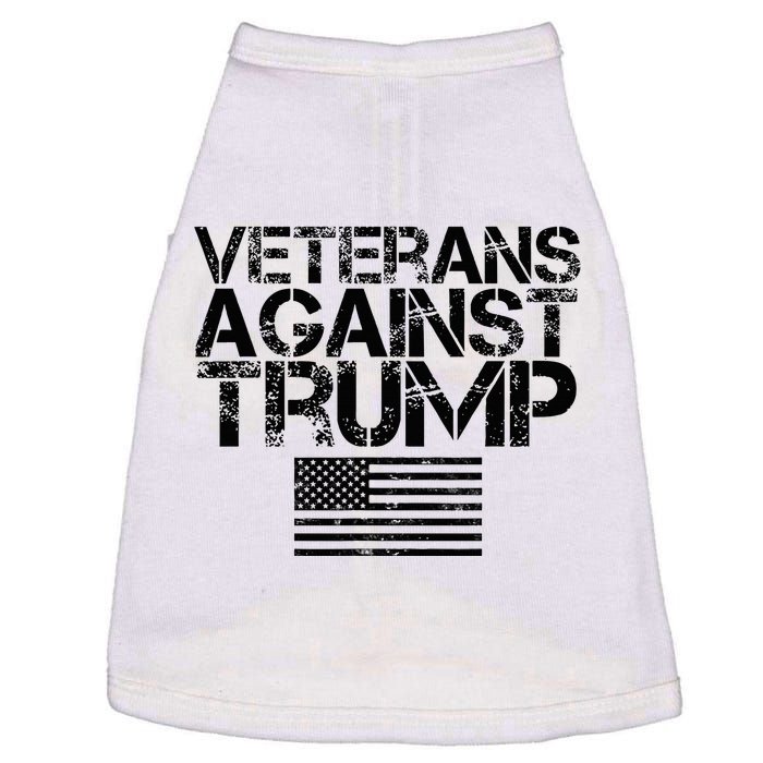 Veterans Against Trump Vintage Patriotic Flag Protest Doggie Tank