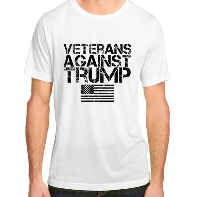 Veterans Against Trump Vintage Patriotic Flag Protest Adult ChromaSoft Performance T-Shirt