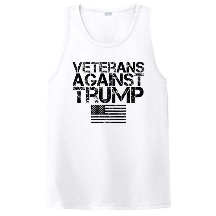 Veterans Against Trump Vintage Patriotic Flag Protest PosiCharge Competitor Tank