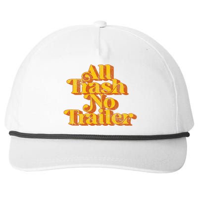 Vintage All Trash No Trailer Country Pride Retro 70S Snapback Five-Panel Rope Hat