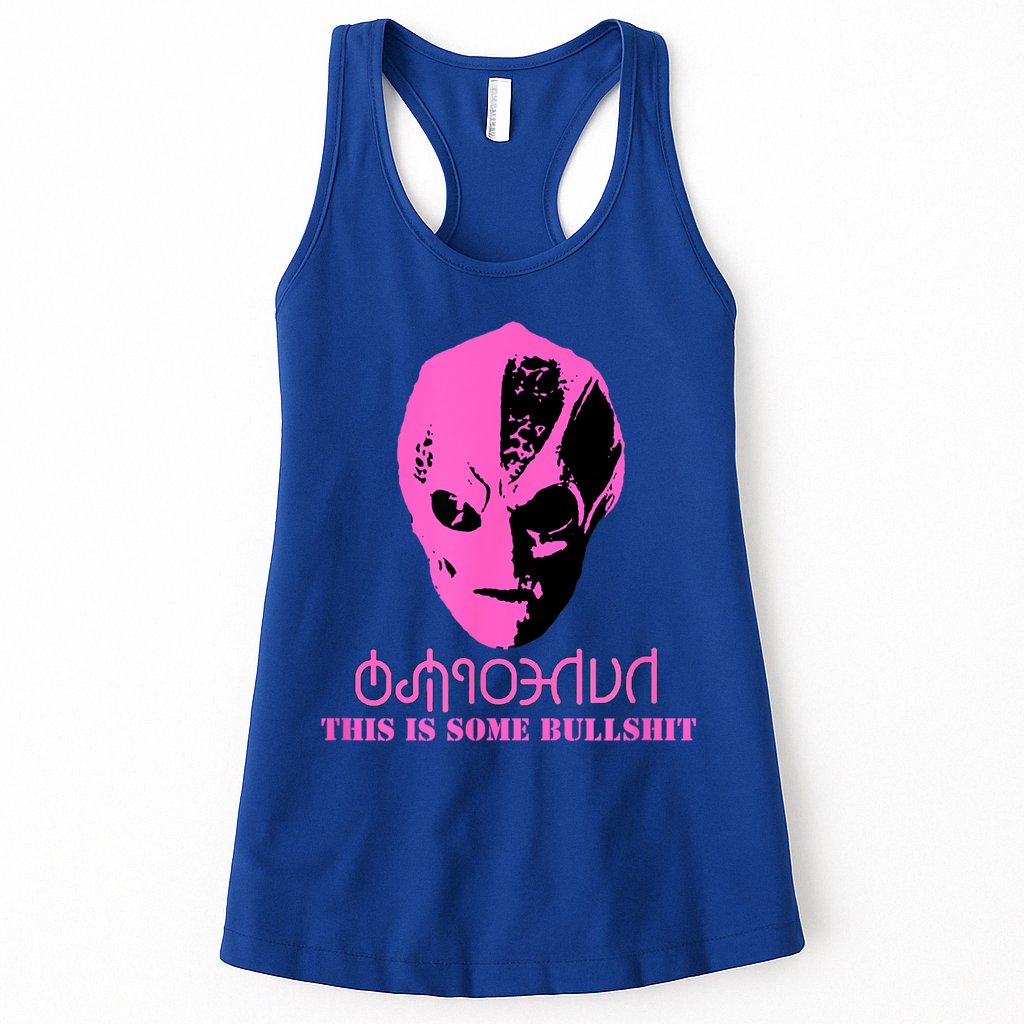 Vanderspeigle Alien This Some Bullshit | Funny Womens Tank Top