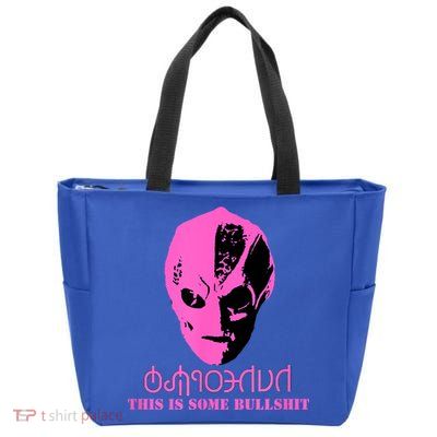 Vanderspeigle Alien This Some Bullshit | Funny Zip Tote Bag