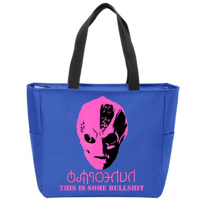 Vanderspeigle Alien This Some Bullshit | Funny Zip Tote Bag