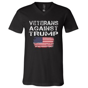 Veterans Against Trump Military Vets Oppose Trump V-Neck T-Shirt