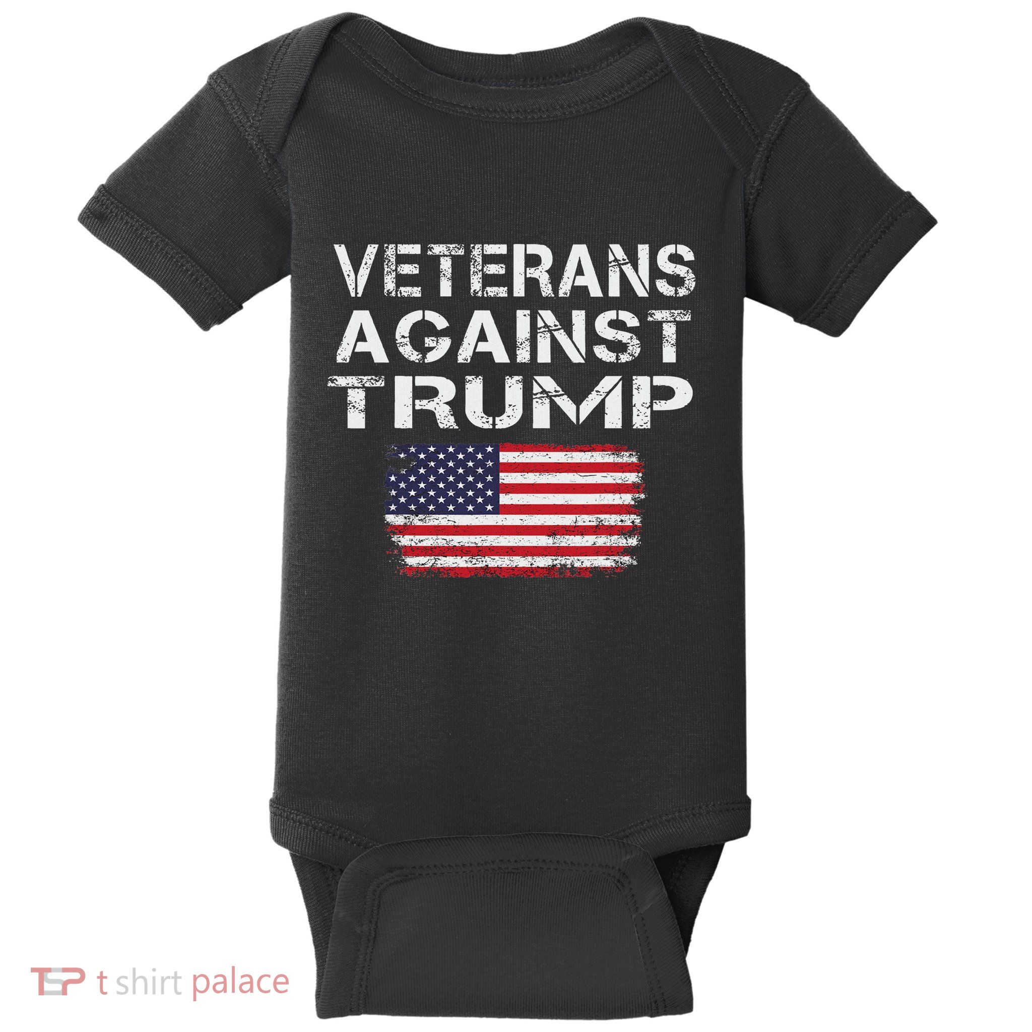 Veterans Against Trump Military Vets Oppose Trump Baby Bodysuit