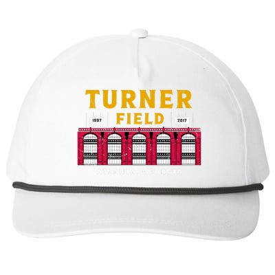 Vintage Atlanta Turner Field Baseball Stadium Classic Retro Snapback Five-Panel Rope Hat