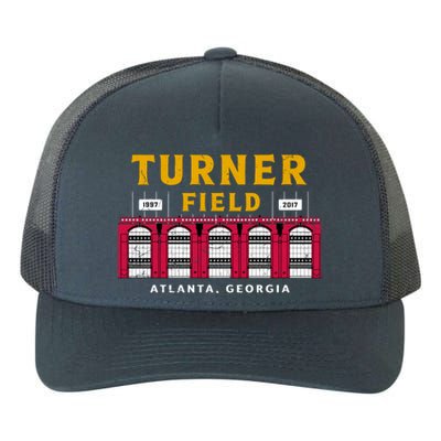 Vintage Atlanta Turner Field Baseball Stadium Classic Retro Yupoong Adult 5-Panel Trucker Hat