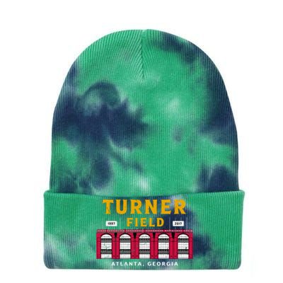 Vintage Atlanta Turner Field Baseball Stadium Classic Retro Tie Dye 12in Knit Beanie