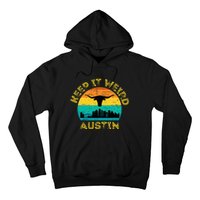 Vintage Austin Texas Keep It Weird Sunset Hoodie