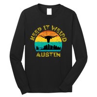 Vintage Austin Texas Keep It Weird Sunset Long Sleeve Shirt