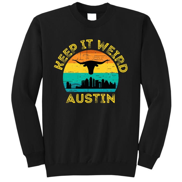 Vintage Austin Texas Keep It Weird Sunset Sweatshirt