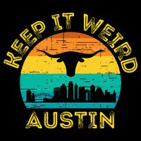 Vintage Austin Texas Keep It Weird Sunset Baby Bodysuit