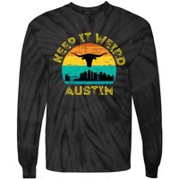 Vintage Austin Texas Keep It Weird Sunset Tie-Dye Long Sleeve Shirt