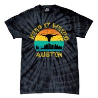 Vintage Austin Texas Keep It Weird Sunset Tie-Dye T-Shirt