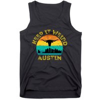 Vintage Austin Texas Keep It Weird Sunset Tank Top