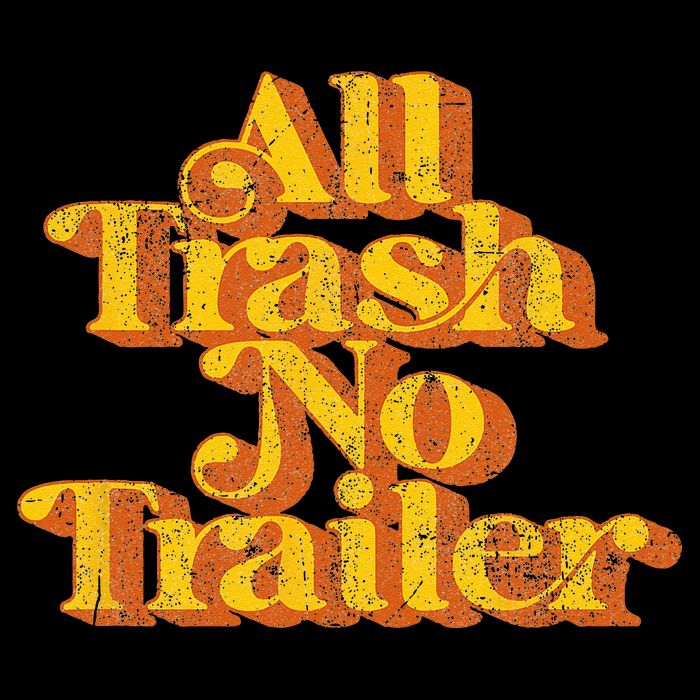 Vintage All Trash No Trailer Funny Country Pride Retro 70s T-Shirt