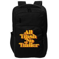 Vintage All Trash No Trailer Funny Country Pride Retro 70s Impact Tech Backpack