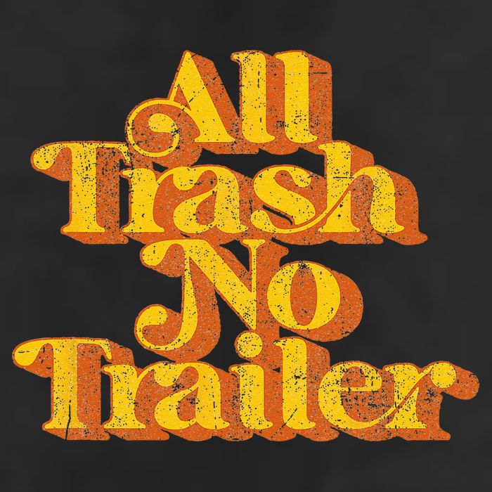 Vintage All Trash No Trailer Funny Country Pride Retro 70s Hat
