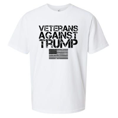 Veterans Against Trump Vintage Patriotic Flag Protest Sueded Cloud Jersey T-Shirt