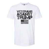 Veterans Against Trump Vintage Patriotic Flag Protest Softstyle CVC T-Shirt