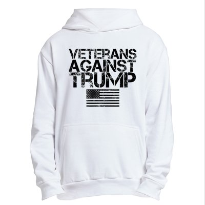 Veterans Against Trump Vintage Patriotic Flag Protest Urban Pullover Hoodie