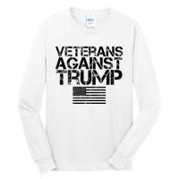 Veterans Against Trump Vintage Patriotic Flag Protest Tall Long Sleeve T-Shirt