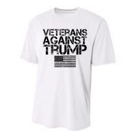 Veterans Against Trump Vintage Patriotic Flag Protest Performance Sprint T-Shirt