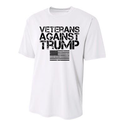 Veterans Against Trump Vintage Patriotic Flag Protest Performance Sprint T-Shirt