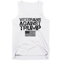 Veterans Against Trump Vintage Patriotic Flag Protest Tank Top