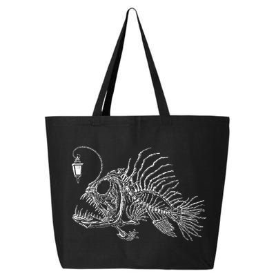 Vintage Angus The Anglerfish Skeleton Cottagecore Aesthetic 25L Jumbo Tote