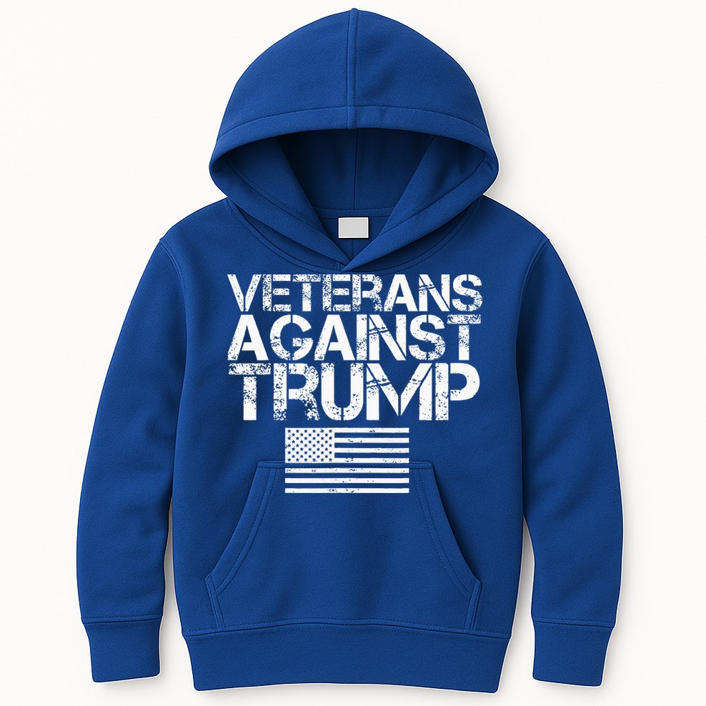 Veterans Against Trump  Kids Hoodie