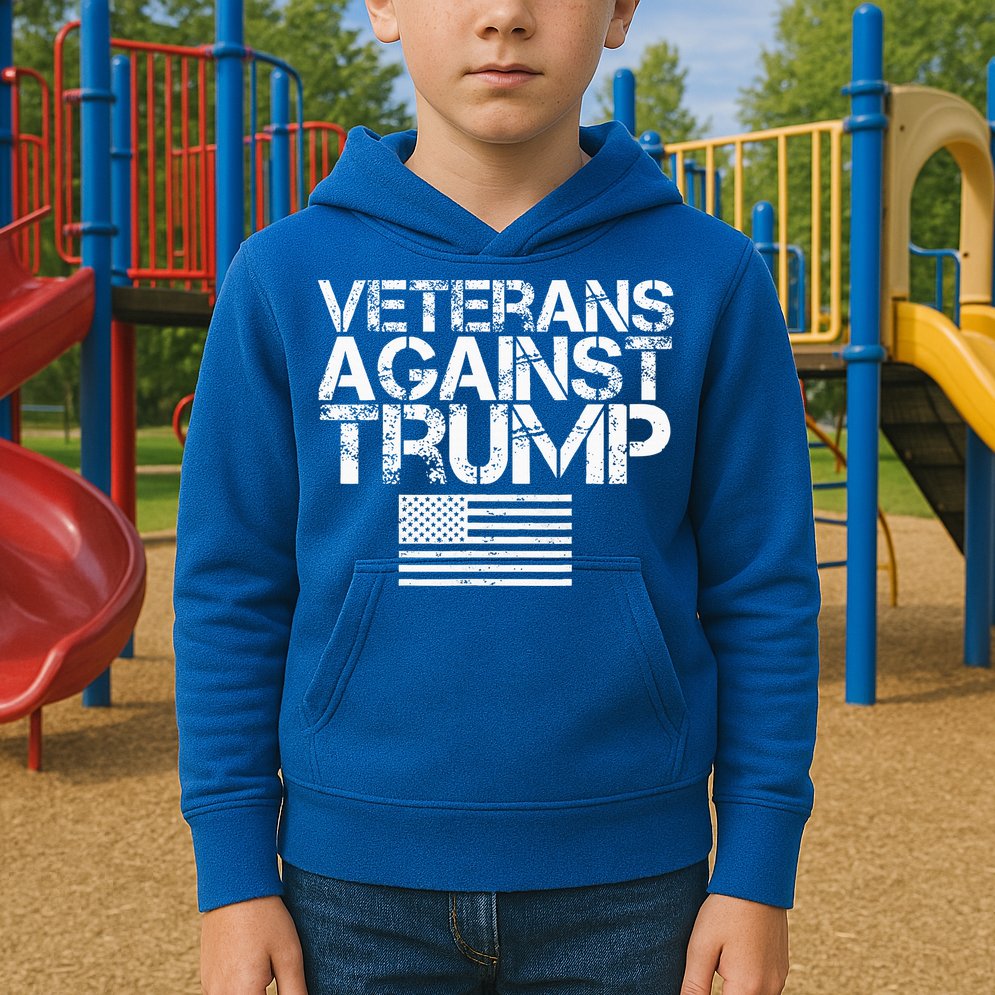 Veterans Against Trump  Kids Hoodie