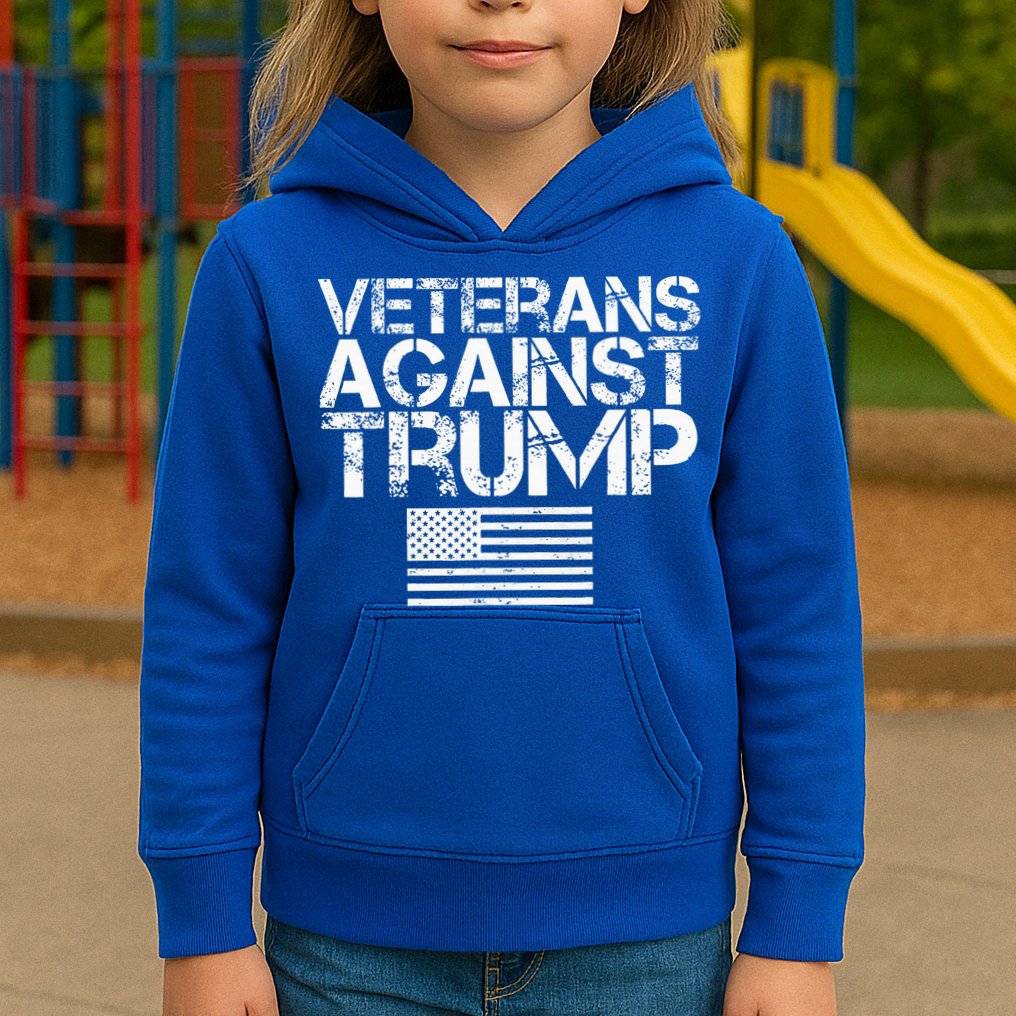 Veterans Against Trump  Kids Hoodie