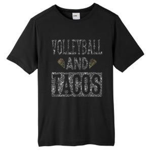 Volleyball and Tacos Funny Taco Distressed Foodie Tall Fusion ChromaSoft Performance T-Shirt