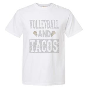 Volleyball and Tacos Funny Taco Distressed Foodie Garment-Dyed Heavyweight T-Shirt