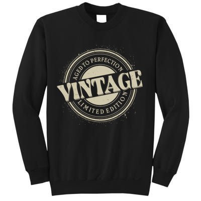 Vintage Age To Perfection Limited Edition Stamp Emblem Sweatshirt